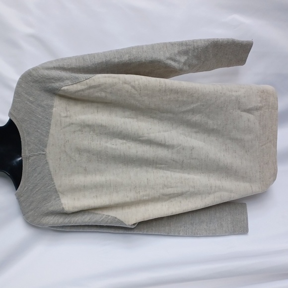 Vince Cream and Gray crewneck sweater Wool Linen blend. Sz L - Picture 4 of 7